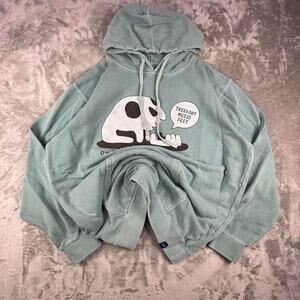 Treefort Music Fest Boise casual loungewear skull graphic hoodie mens XL